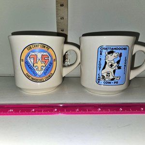 Vintage 1985 and 1993 Cub Scout Mug/Cup ~ Boy Scouts of America ~ Chattahoochee